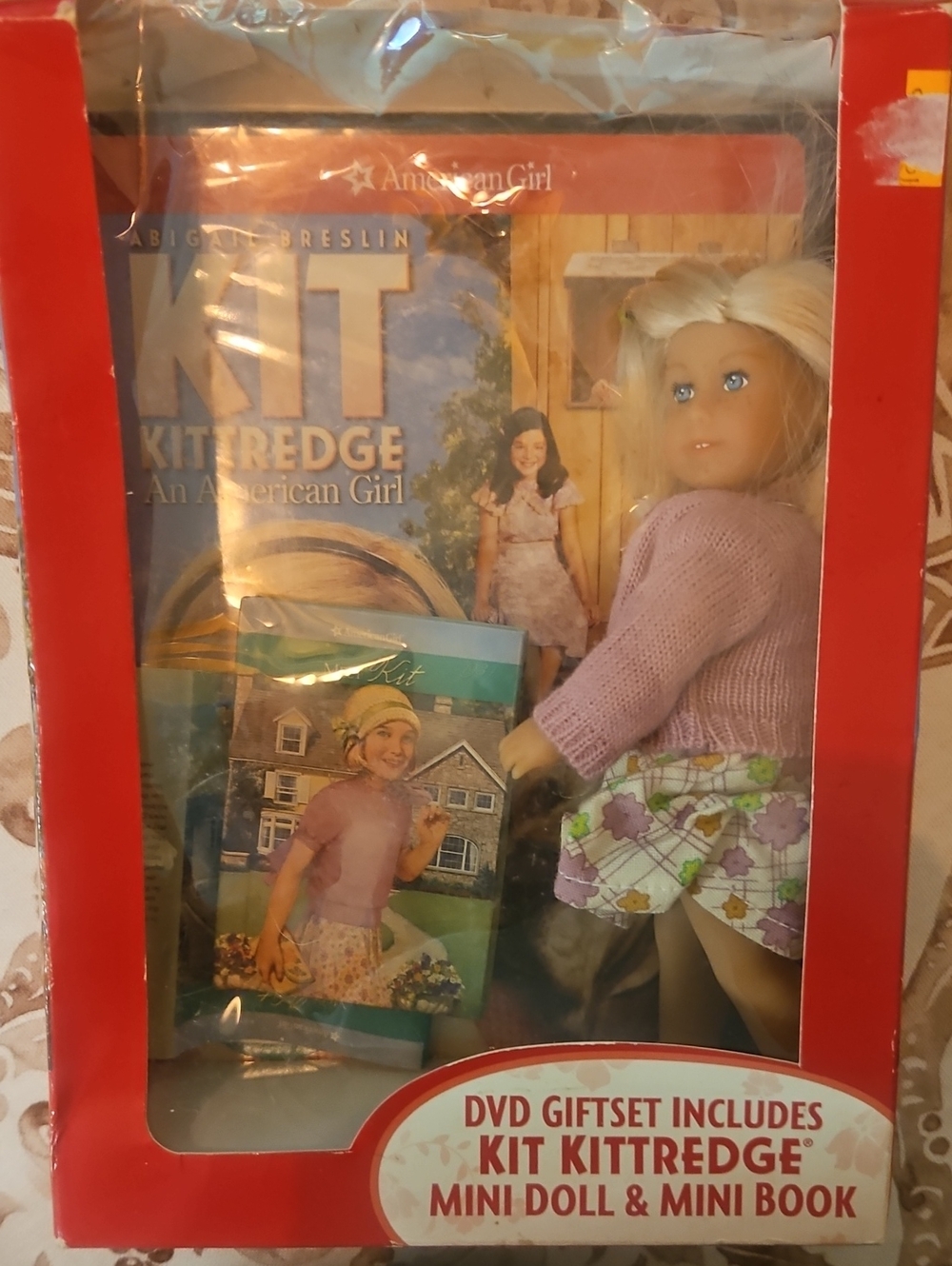 American Girl Kit Kittredge Mini Doll Gift Set With Mini Book And CD. RARE